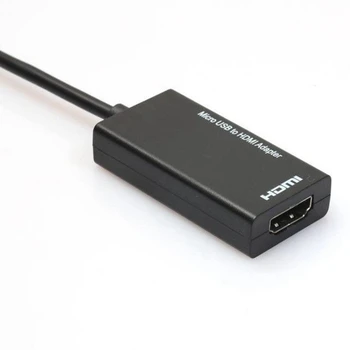 Mikro-USB Na HDMI Adapter Za TV Monitor 1080P HD o Kablom In HDMI Video Pretvornik Za Samsung HTC HUAWEI MHL naprave