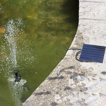 7V 1.5 W Sončne Vode Črpalka za Vodnjak Vrt Plavajoče Rastline Zalivanje Moč Fontane Bazen Doma Vrt, Ribnik Waterpump