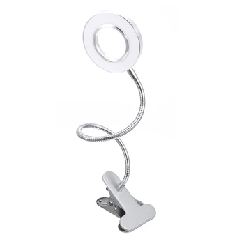 USB Polnilne Namizno Svetilko z vpenjalno Držalo Prilagodljivo Led namizne Svetilke Zatemniti Clip-on Ob Posteljo, Mizo Tabela Svetlobe