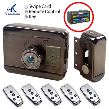 Elektronski RFID zaklepanje Vrat Brezžični Električna ključavnica za Kovinska Električno Zaklepanje Vrat 125KHZ RFID Zaklepanje Kartice brez ključa Motornih zaklepanje vrat