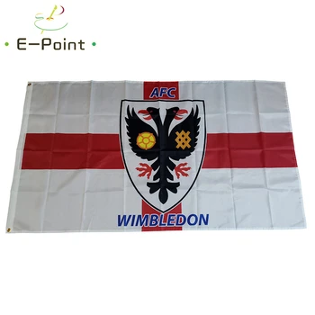 Anglija AFC Wimbledon 3 m*5 m (90*150 cm) Velikost Božični Okraski za Dom Zastava Banner Darila