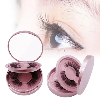 2 Para 3D Magnetni Trepalnice z Magnetno Eyeliner in Tweezer Nastavite Dolge umetne Trepalnice Lepoto Ličila Orodje