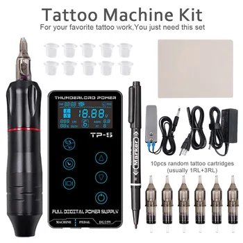 Strokovno Tattoo Stroj Komplet Skupaj Tattoo Pero pralni LCD Zaslon na Dotik Tatoo Moči strelivo Za Tatoo Umetnik Začetnike
