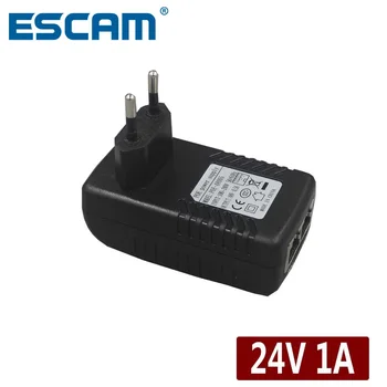 ESCAM DC24V 1A 24W POE Injektor za IP CCTV Kamere POE injektor POE Stikalo Ethernet Adapter EU/ZDA/velika britanija/AU Standard Opcija