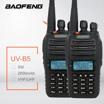 2PCS BAOFENG UV-B5 Mini Walkie Talkie Dual Band UHF VHF Ročni CB Radijske Postaje Mobilne Sprejemnik, Radio VOX Comunicador