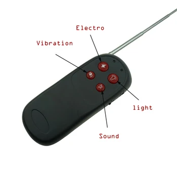 Električni Šok Penis Prstan vibrator Brezžični Gostiteljice z Zvokom, Svetlobo, elektro šok spola igrače, elektro stimulacije sex igrače za DESET