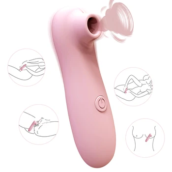 10 Frekvenca Sesanju Vibrator Za Klitoris Bedak Klitoris Stimulator Masturbator Dildo Bradavico, Lizanje Jezika Ustni Igrače Za Odrasle