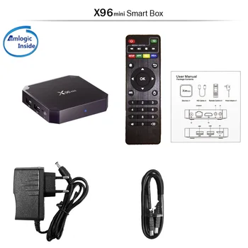 VONTAR X96 mini Android TV BOX Android 7.1 Smart TV Box 16GB 2GB Amlogic S905W Core Quad 2,4 GHz WiFi Android 9.0 1 G 8G