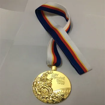 1 kos Zlate medalje za šport igralec nagrade različnih letih pozlačeni emblem s trakci medaljo
