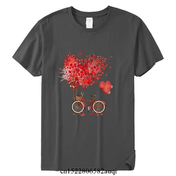 Plus Velikost Ženske Kolesarske Cvet Srce Bombaž Tshirt Dekle Kratek Rokav T Shirt Mehko 90. LETIH Harajuku Tshirt,Spusti Ladje