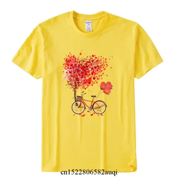 Plus Velikost Ženske Kolesarske Cvet Srce Bombaž Tshirt Dekle Kratek Rokav T Shirt Mehko 90. LETIH Harajuku Tshirt,Spusti Ladje