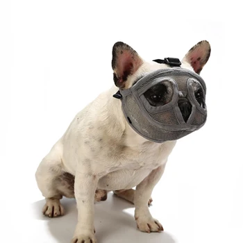Kratek Ust Ljubljenčka Psa Muzzles Udobno Nastavljiva Očesa Francoski Buldog Pug Usta Gobec Masko Pes Usposabljanja Lubje Nadzor Naprave