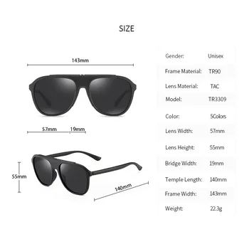 2020 nov prihod Souson blagovno znamko design moške polarizirana sončna očala kvadratne oblike pilot style moški sončna očala z ohišjem