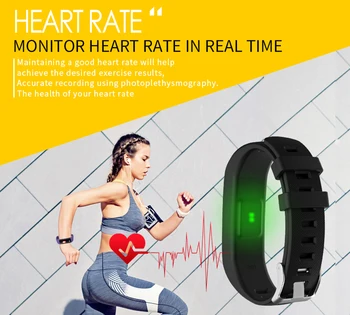 R5MAX najnovejši IP67 Nepremočljiva Fitnes Zapestnica Srčnega utripa Smart Manšeta Vremenska Napoved Šport Pedometer Smartwatch+BOX