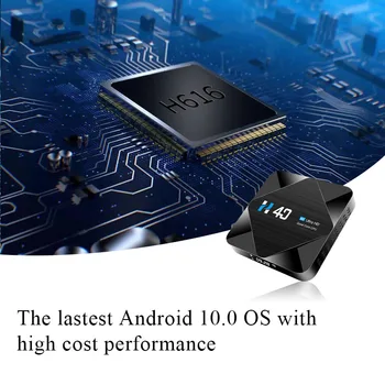 Android 10 TV BOX H616 Quad Core CortexA53 16GB 2GB do 1,5 GHz 6K Wifi 2.4 G / 5 G Multimedijski Predvajalnik, Smart Tv Box(EU Vtič)