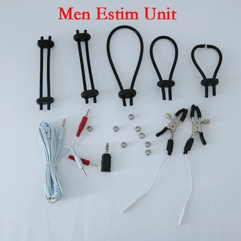 7 Vrste Moški E-stim Dodatki Set Electrosex Prestavi Elektroda Moških Elektro igro Sex Igrače