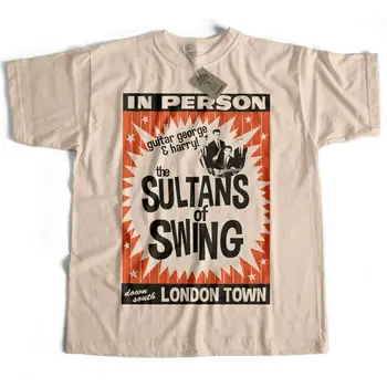 Zgleduje Po Hudi Ožino T Shirt Sultani Swing Koncert Plakat Mark Knopfler