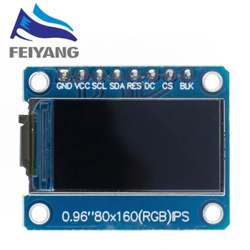 10PCS TFT Zaslon 0.96/1.3 palčni IPS 7P SPI HD 65K Polno Barvni LCD-Modul ST7735 Pogon IC 80*160 (Ne OLED) Za Arduino