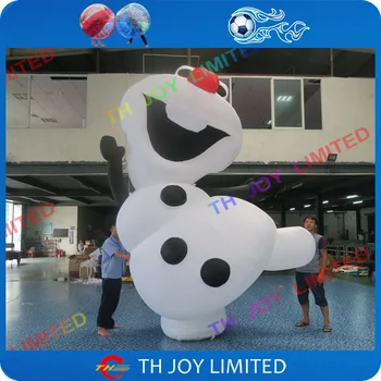 Prosti zrak dostava do vrat, božič olaf okraski velikan zunanji napihljiv olaf snežaka replika risanka kostum