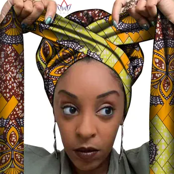 Afriške Headwrap V Ženske Lase Pribor Šal Zavito Glavo Turban Ženske Lase Pribor Šal, Kapo Headwrap Nigerija WYB612