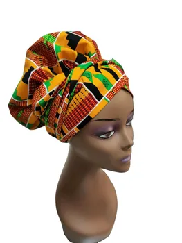 Afriške Headwrap V Ženske Lase Pribor Šal Zavito Glavo Turban Ženske Lase Pribor Šal, Kapo Headwrap Nigerija WYB612