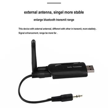 Bluetooth A2DP Avdio Stereo Adapter Oddajnik Za TV DVD Prenosni RAČUNALNIK Z 3,5 MM avdio kabel 30NT30