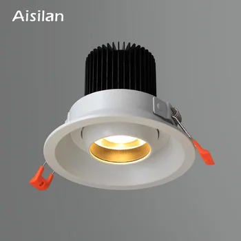 AisilanAdjustable LED vgradni downlight, Anti glare spot luči vgrajeno za dnevna soba spalnica kuhinja AC85-260V 7W 12W