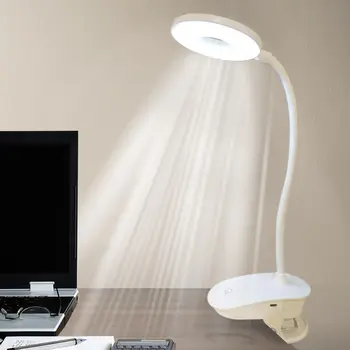 1 Kos LED Posnetek na Posteljo namizne Svetilke Upogljivi USB za Nego Oči Študija Knjiga Branje Objemka Svetloba namizne Svetilke Posnetek Svetlobe