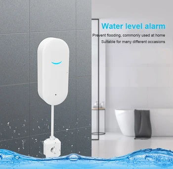 2020 Tuya wifi puščanje alarm vode flood detector pametni dom alarm prekoračitev in polno vode daljinski alarm Google pomočnik Alexa