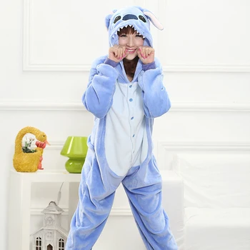 Vroče Panda Kigurumi Onesie Za Odraslo Žival, Človek Ženske Toplo Mehko Modra Šiv Sleepwear Onepiece Pozimi Anime Jumpsuit Pižami
