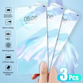 3Pcs 9H Screen Protector Primeru Za Huawei P40 P20 P30 Lite Psmart 2021 Y9 Nova 7SE 5 P20 Pro Zaščitna Kaljeno Steklo Mate 30 20