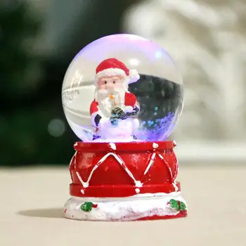 Nova Božič Sneg Globus Smolo Steklo Svetlobni Božič Snežaka, Bleščice, Dome Za Otroke Novo Leto Darilo Božično Naključno Barvo