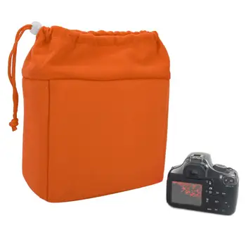 Foto torba Nepremočljiva Shockproof DSLR Fotoaparat Objektiv Vstavite Vrečko Oblazinjeni Primeru Z Vrvico zaino fotografico
