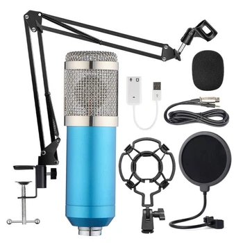 BM-800 Visi Mikrofon Kit, Živo Snemanje Velikih Membranski Kondenzatorski Mikrofon Set