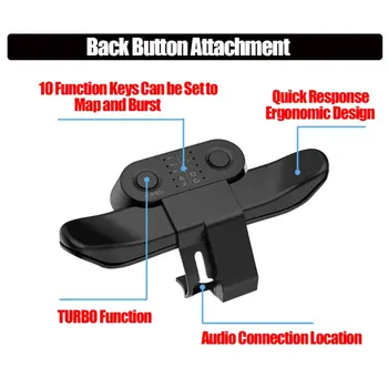Vroče!Uitgebreide Gamepad Terug Knop Bevestiging Palčko Achter Knop Izpolnjeni Turbo Tipka Adapter Voor PS4 Krmilnik za Igre Dodatki