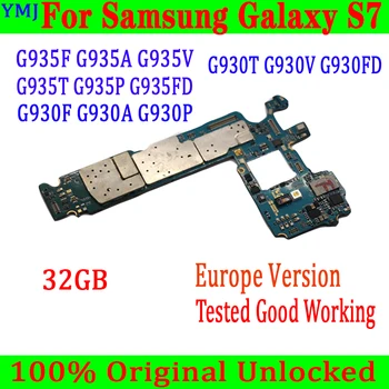 32GB Za Samsung Galaxy S7 G930F G930FD G935F G935V G935T G935FD Motherboard Original odklepanje S Polno Žetonov IOS sistem