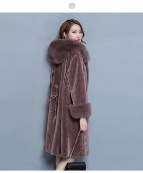 WYWAN 2020 jesen in zimo, volnene plašč ženski Mid-Dolgo Novi korejski temperament žensk priljubljena Vrhnja oblačila volnene plašč Ženske