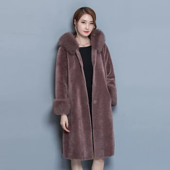 WYWAN 2020 jesen in zimo, volnene plašč ženski Mid-Dolgo Novi korejski temperament žensk priljubljena Vrhnja oblačila volnene plašč Ženske