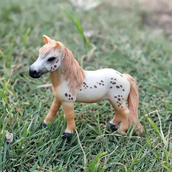 Oenux 12PCS Simulacije Konj Model figuric Kmetiji Živali Konji Miniaturne Figurice Doma Vrt Dekoracijo Igrača Otroci Darilo
