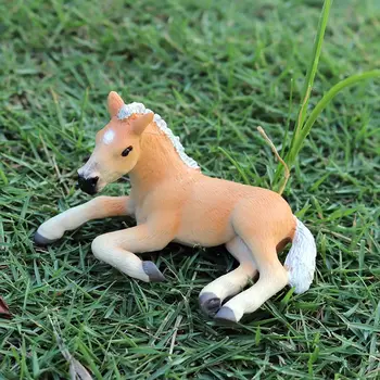 Oenux 12PCS Simulacije Konj Model figuric Kmetiji Živali Konji Miniaturne Figurice Doma Vrt Dekoracijo Igrača Otroci Darilo