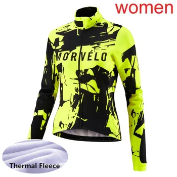 Ropa ciclismo 2019 Zimsko Termalno Runo Long sleeve kolesarjenje Jersey dirke kolo majica Team Morvelo ženske mtb kolesa, oblačila L8