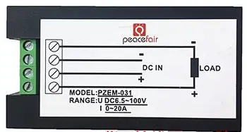 DC6.5~100V 0~20A Digitalni LCD Kombinirana Plošča Volt Meter Amp Power modul Watt meter
