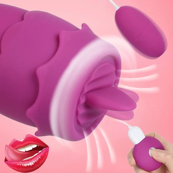 Nastavek Bedak Jezika Vibrator Prsi Povečavo Massager G Spot Klitoris Lizanje Stimulator Spolnih Igrač za Žensko Masturbator Daljavo