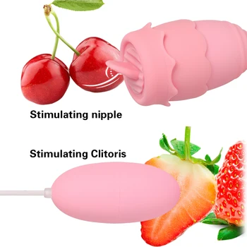 Nastavek Bedak Jezika Vibrator Prsi Povečavo Massager G Spot Klitoris Lizanje Stimulator Spolnih Igrač za Žensko Masturbator Daljavo