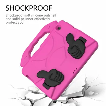 Otroci ročni Shockproof EVA Stojalo Primeru Za Huawei Mediapad T3 10 9.6 AGS-L09/L03/W09 T5 10.1 AGS2-W09 M5 M6 10.8 Tablet Pokrov