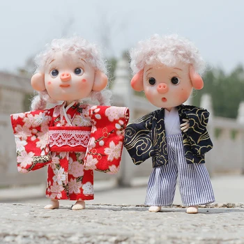 Ob11 otroška oblačila obitsu11 SVOJIH 12bjd Molly yuannai Meijie prašičev kimono bo ustrezala piccod