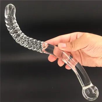 Pravo Fotografijo stekla pyrex kristalno dildo Analni penis butt plug kroglice Odrasle moške izdelkov sex igrače za ženske, moške
