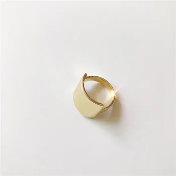 SRCOI Zlata Barva Kovinskih Kvadratnih Geometrijske Prst Prstan 2020 Nove Vroče Prodajo Fashion Preprost Zlitine Obročki Za Ženske svate Nakit