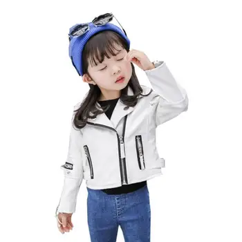 Korejski modni stil Pu usnje, usnjeni jopiči za baby dekle in fantje, otroci priložnostne dolg rokav vrhnjih plasti malčka vrhovi ws432