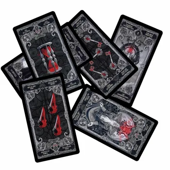 Novo Temno tarot kart krovi angleško špansko francosko nemški različici skrivnost vedeževanje igra s kartami za ženske družabne igre 78 kart/set